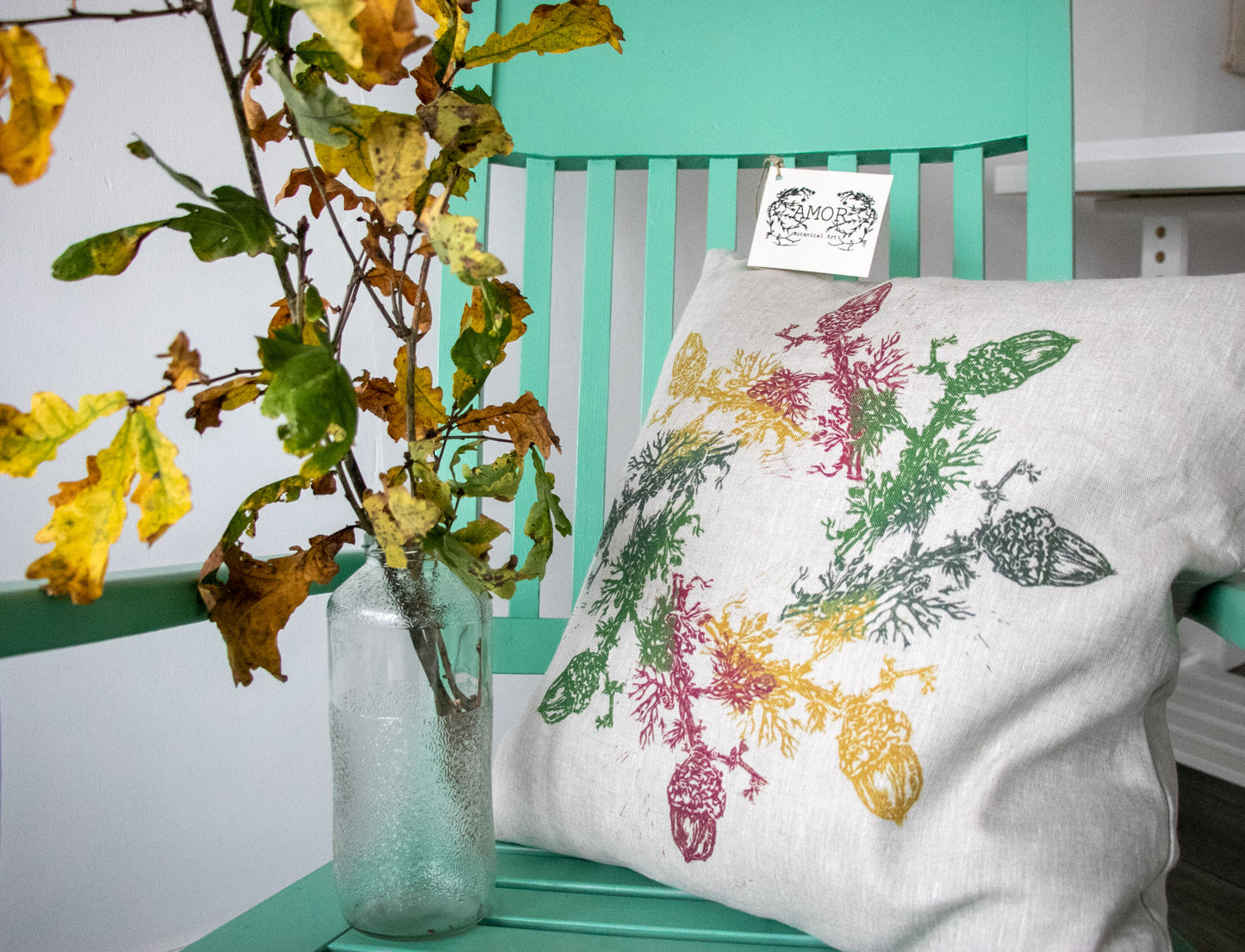 ‘New Beginnings’ Irish Oak Irish Linen Cushion/Cover