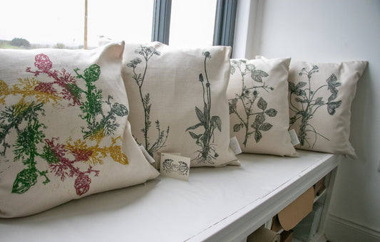 'Wild Strawberry' Linen & Cotton mix Cushion/Cover