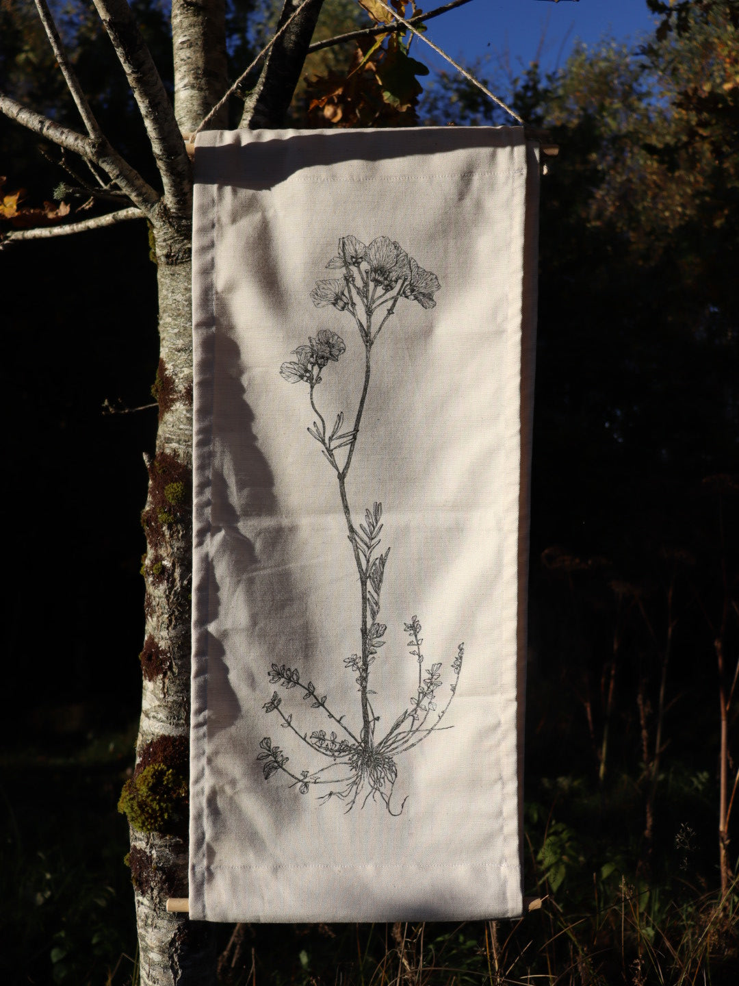 'Cuckooflower' Irish Linen & Cotton mix Wall Hanging