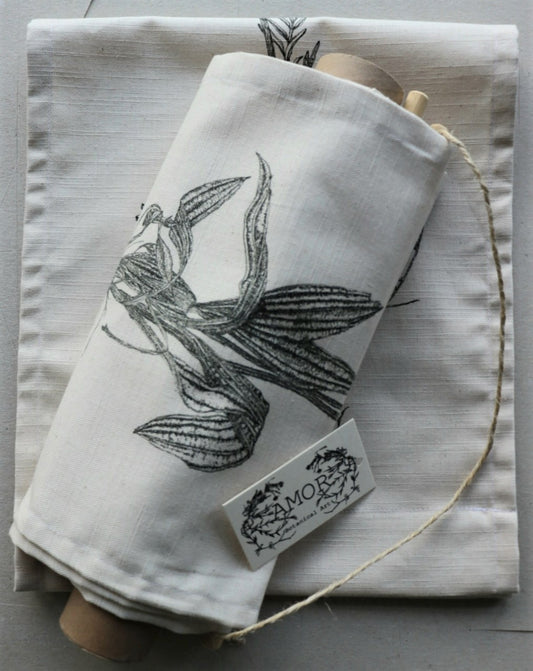 'Ribwort Plantain' Irish Linen/Cotton Wall Hanging