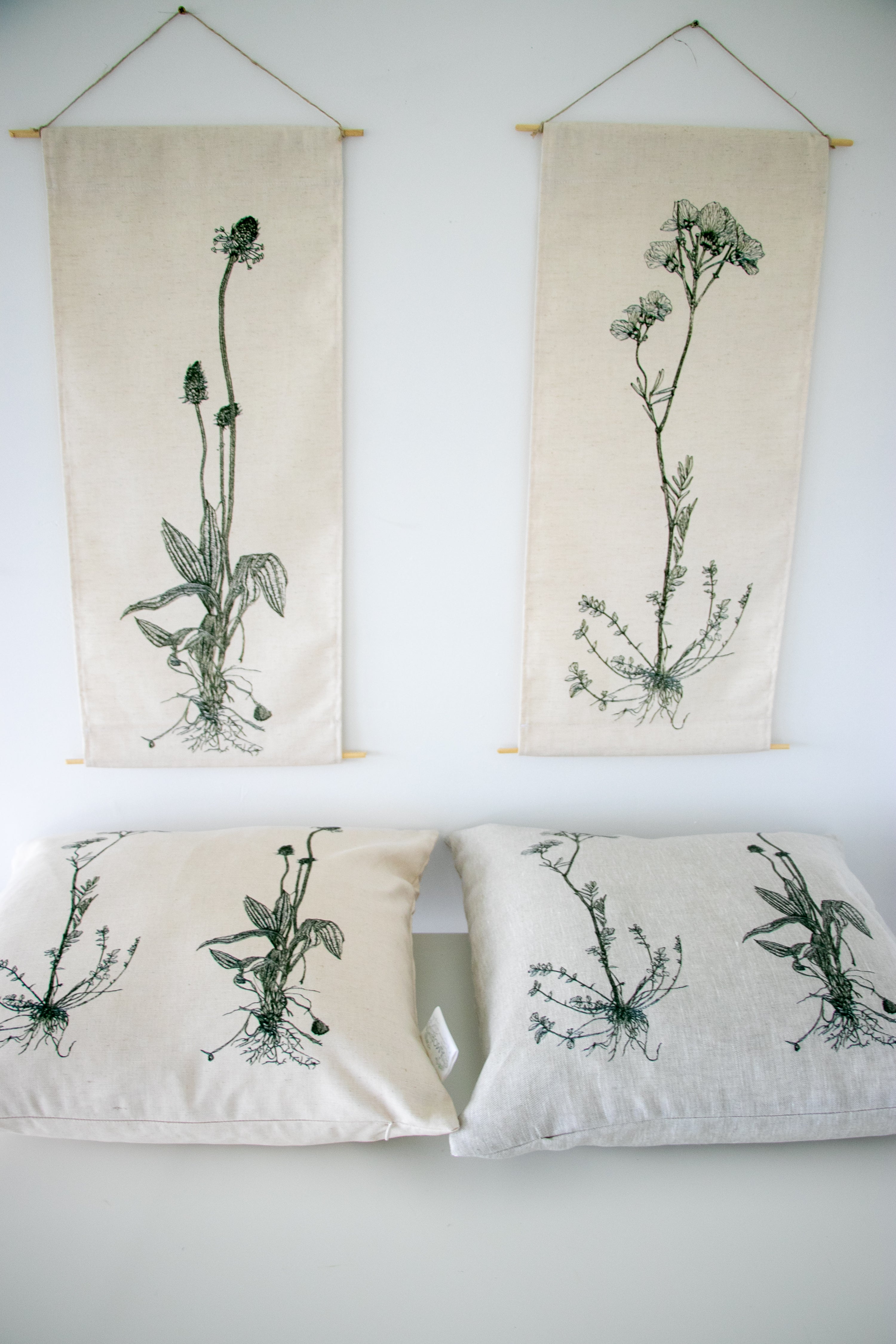 Linen wall online hangings