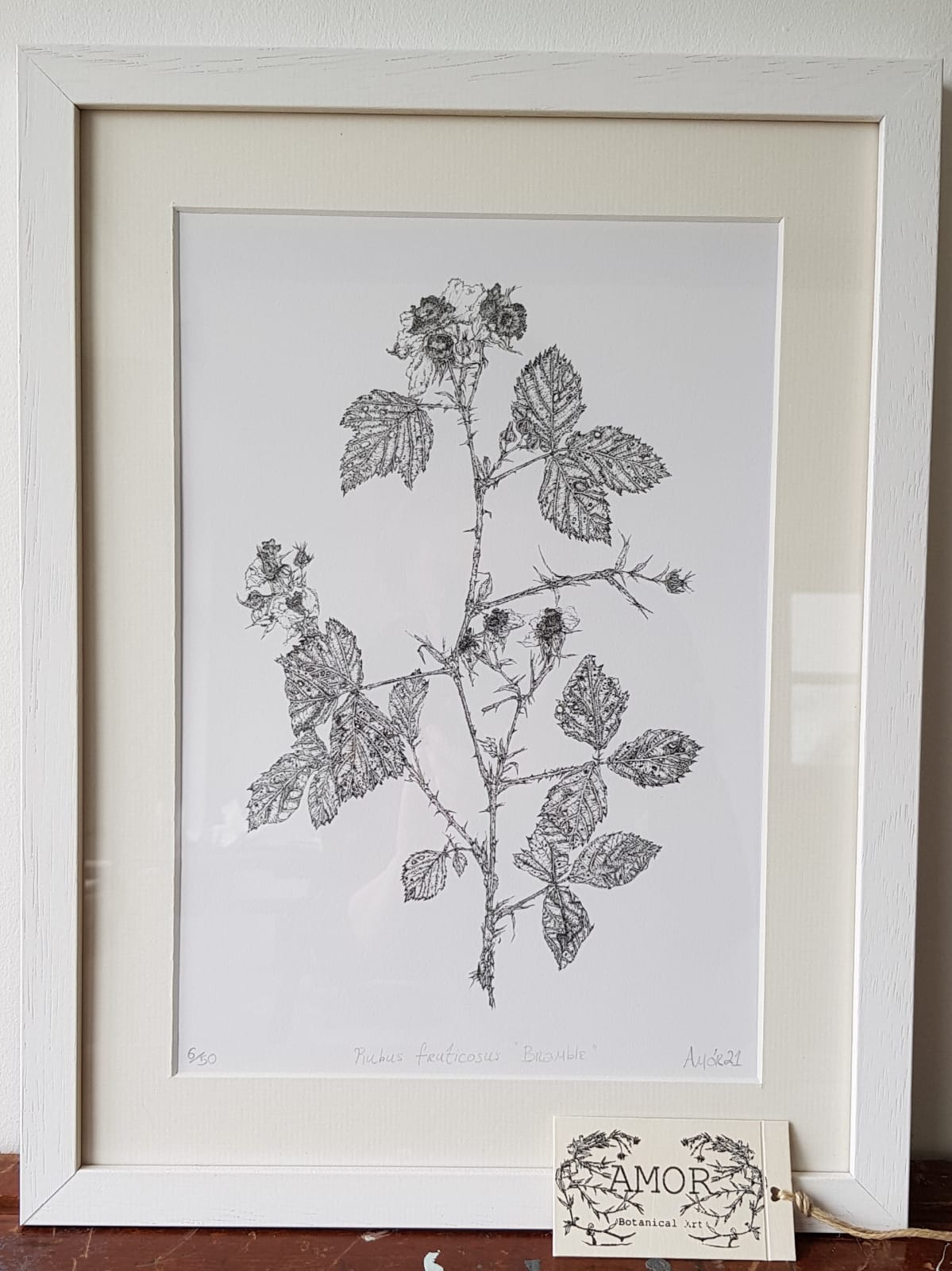 ‘Flowering Bramble’ Limited Edition Fine Art Giclée Print