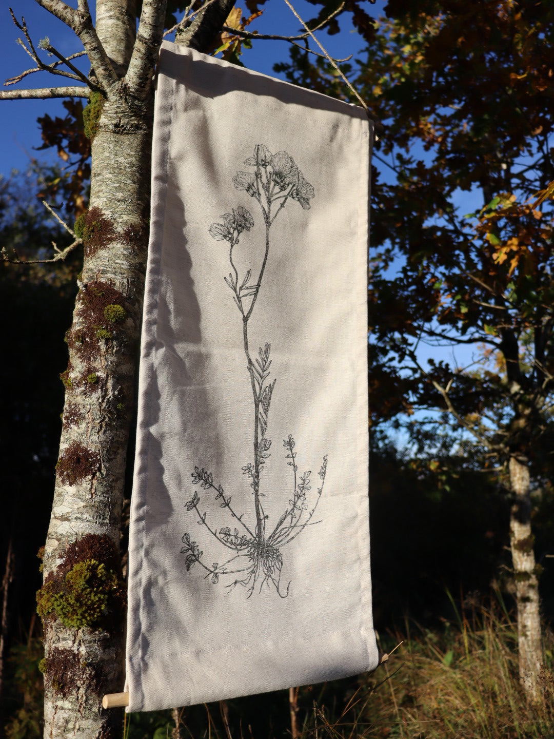 'Cuckooflower' Irish Linen & Cotton mix Wall Hanging